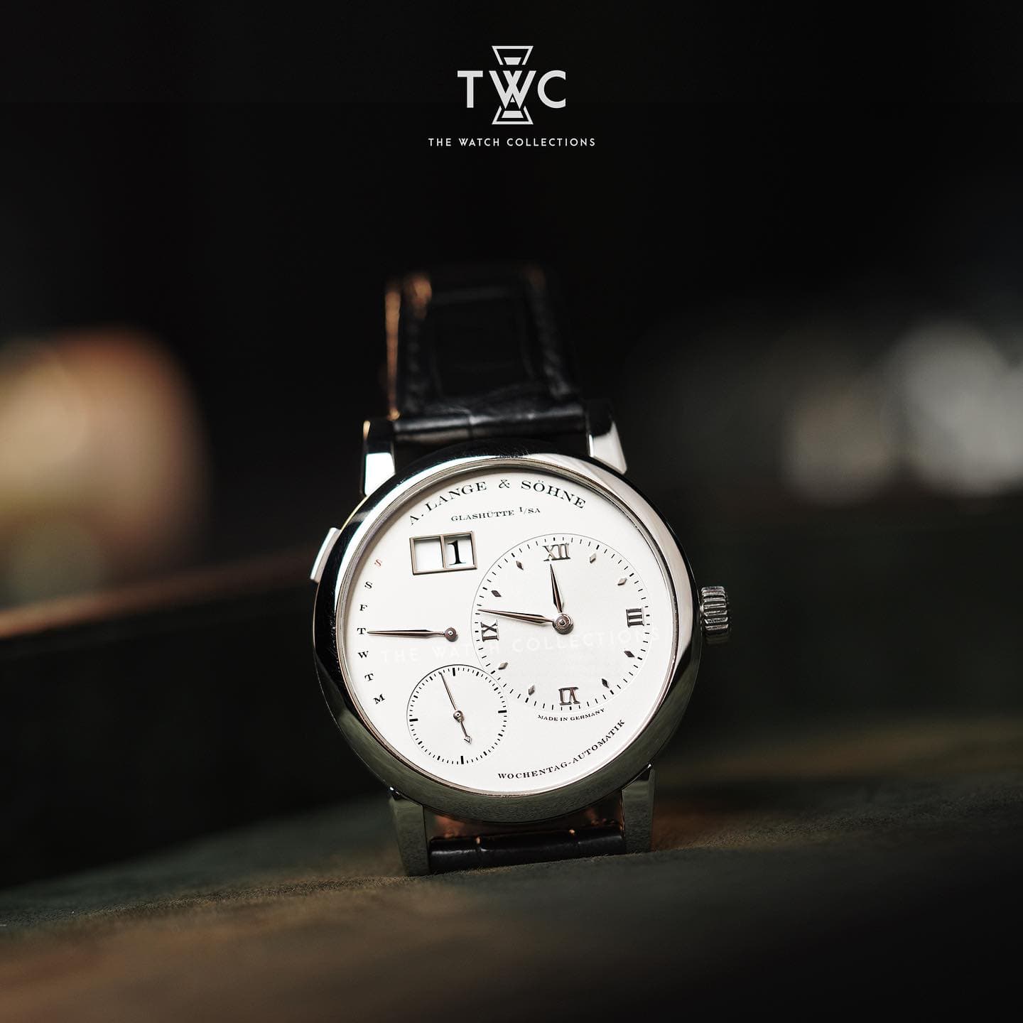 320.025 Glashutte Lange 1 Daymatic Platinum (Pre-owned 2012)