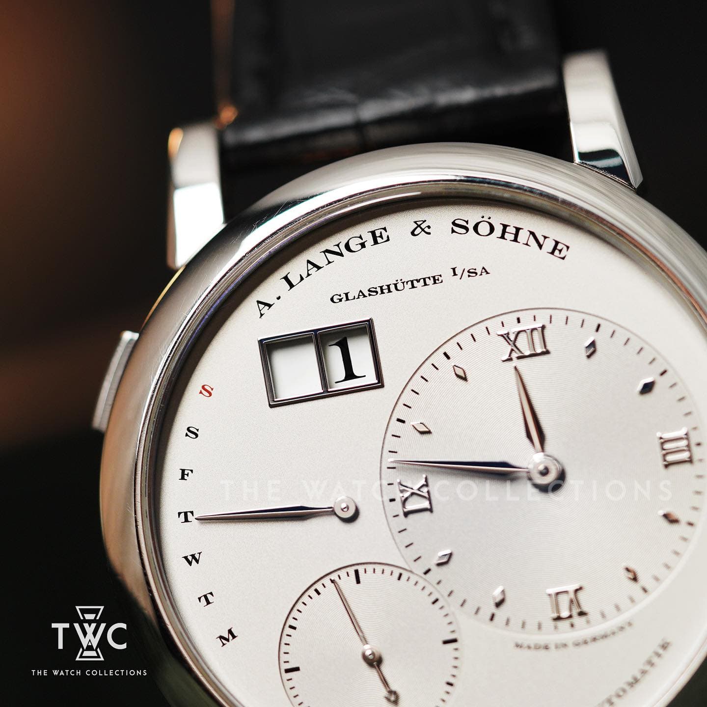320.025 Glashutte Lange 1 Daymatic Platinum (Pre-owned 2012)