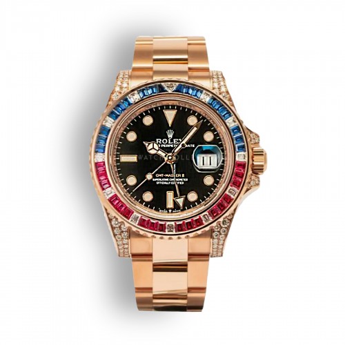126755SARU GMT-Master II Rose Gold SARU Factory Diamond (New 2022)