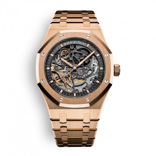 15407OR Royal Oak Double Balance Openworked Rose Gold (New 2024)