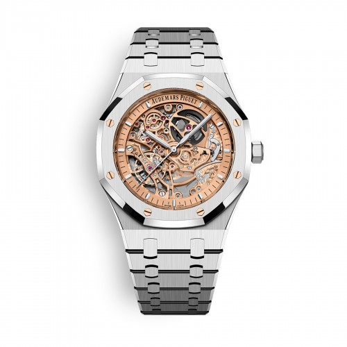 15407ST Royal Oak Double Balance Openworked 'Salmon' (New 2025)