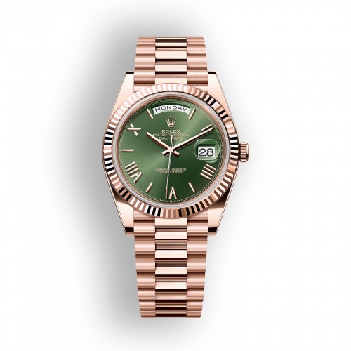 228235 Day-Date Rose Gold Olive Green (New 2022)
