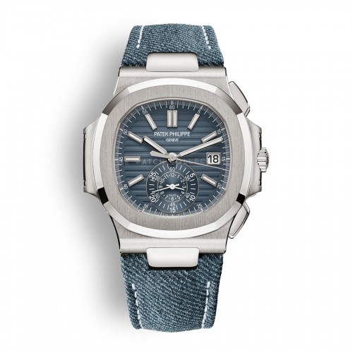 5980/60G Nautilus Chronograph White Gold Denim (New 2025)